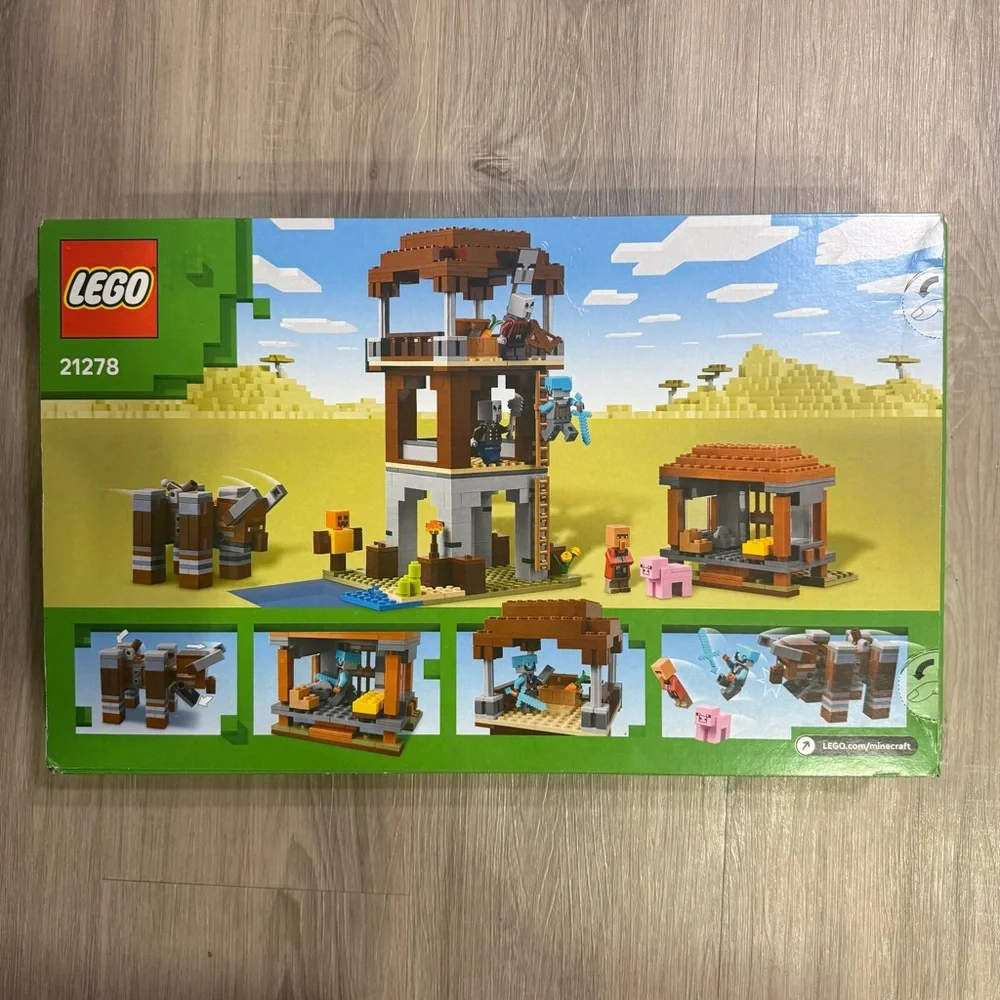 New LEGO Minecraft The Pillager Outpost and Ravager (21278)